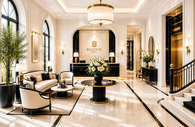 Salon et bar