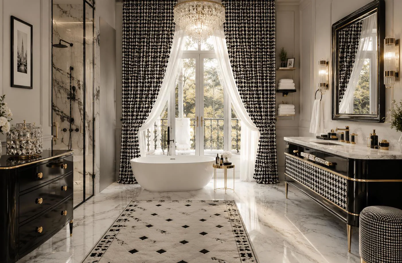 Salle de bain haute couture